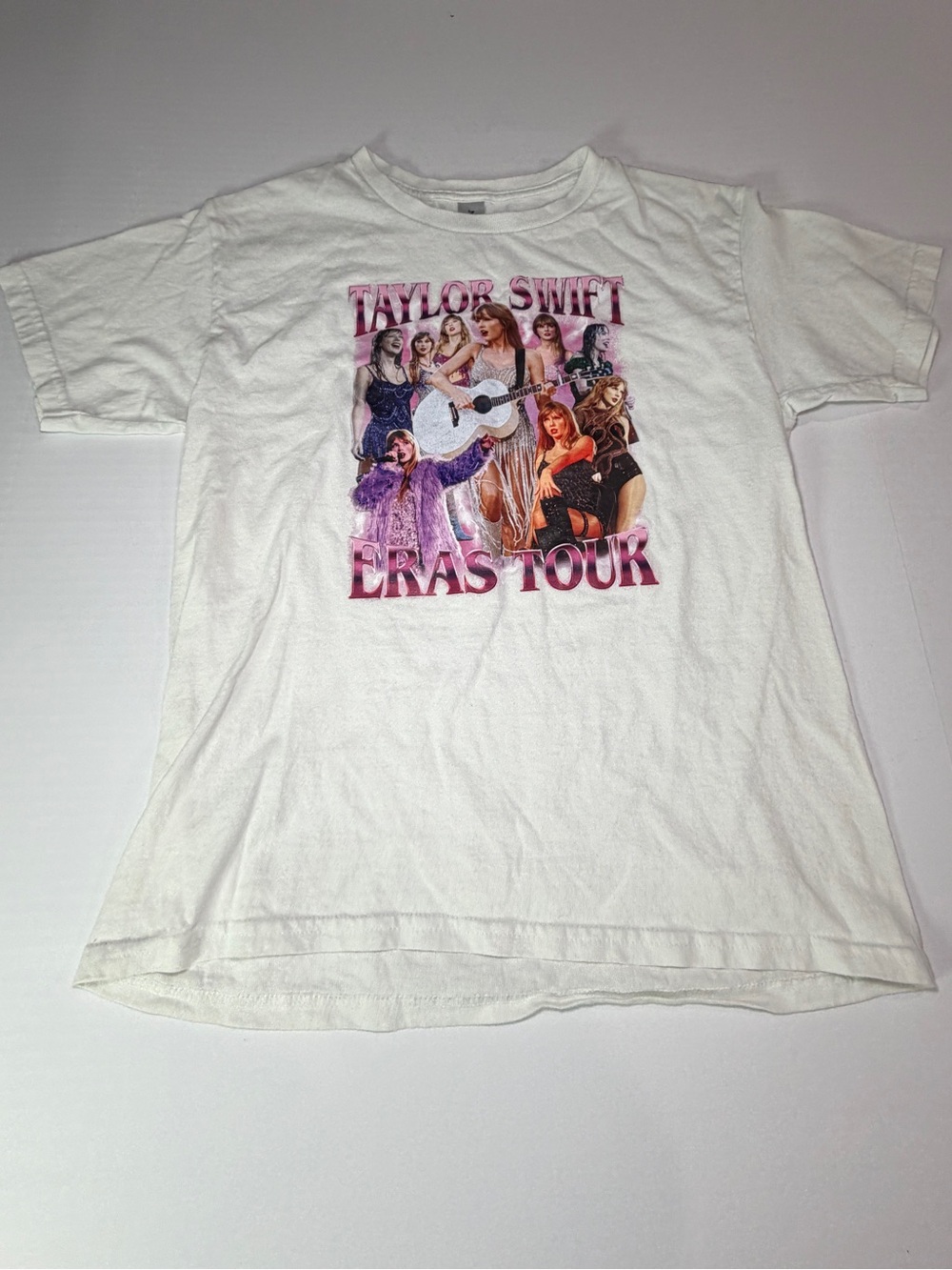Taylor Swift White 'Eras Tour' Graphic Kids Tee